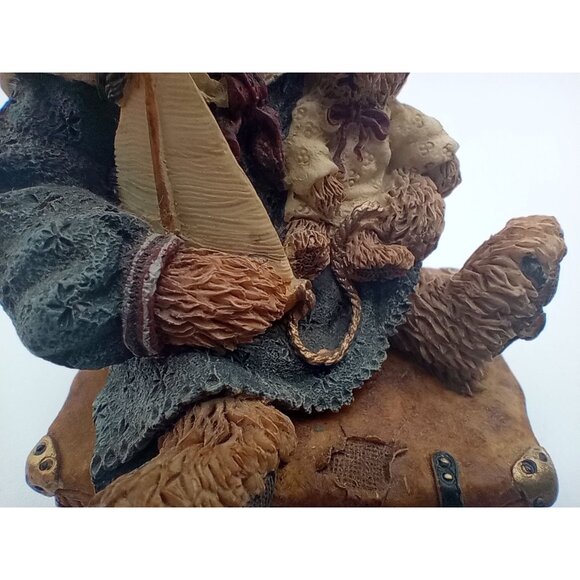 Boyds Figure Bailey Bear with Suitcase 1993 A Journey Begins with a Single Step - Picture 6 of 15
